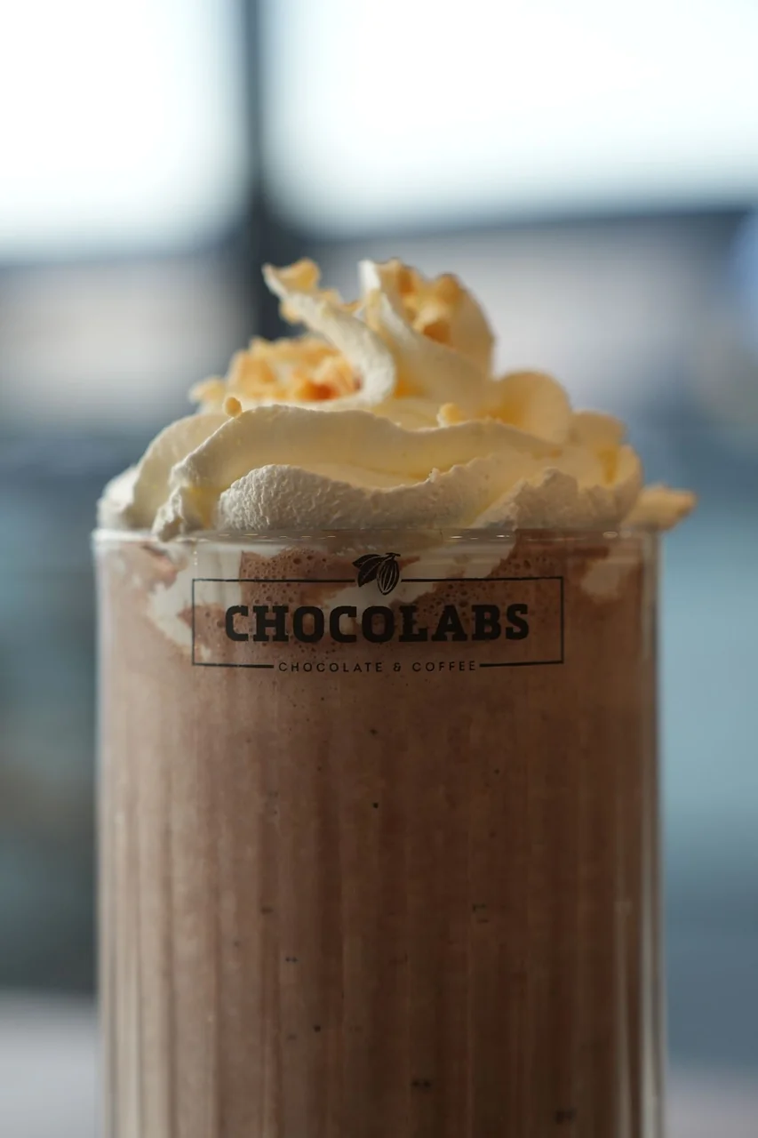 Milkshake in a cafe setting