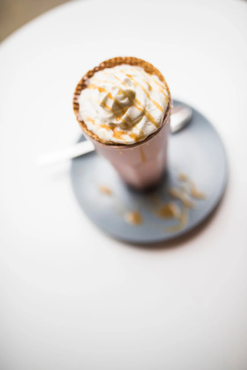 Autumn caramel coffee